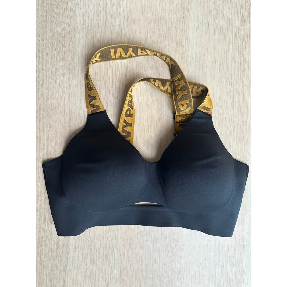 Adidas x Ivy Park Black and Gold Sports Bra - Size S - Mint
